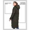 image:imageMadden Girl Womens Maxi Puffer Winter Coats  Long Quilted Jackets for Women Weather Resistant Puffer Parka Hooded Jacket  Weather Resistant Full Length Warmth Zipper and Button Closure Cozy Insulated Hood Zip Pockets Cold Weather ReadyOlive