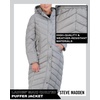 image:imageMadden Girl Womens Maxi Puffer Winter Coats  Long Quilted Jackets for Women Weather Resistant Puffer Parka Hooded Jacket  Weather Resistant Full Length Warmth Zipper and Button Closure Cozy Insulated Hood Zip Pockets Cold Weather ReadyTitanium