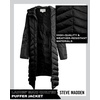 image:imageMadden Girl Womens Maxi Puffer Winter Coats  Long Quilted Jackets for Women Weather Resistant Puffer Parka Hooded Jacket  Weather Resistant Full Length Warmth Zipper and Button Closure Cozy Insulated Hood Zip Pockets Cold Weather ReadyBlack