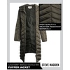 image:imageMadden Girl Womens Maxi Puffer Winter Coats  Long Quilted Jackets for Women Weather Resistant Puffer Parka Hooded Jacket  Weather Resistant Full Length Warmth Zipper and Button Closure Cozy Insulated Hood Zip Pockets Cold Weather ReadyOlive