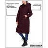 image:imageMadden Girl Womens Maxi Puffer Winter Coats  Long Quilted Jackets for Women Weather Resistant Puffer Parka Hooded Jacket  Weather Resistant Full Length Warmth Zipper and Button Closure Cozy Insulated Hood Zip Pockets Cold Weather ReadyMerlot