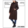 image:imageMadden Girl Womens Maxi Puffer Winter Coats  Long Quilted Jackets for Women Weather Resistant Puffer Parka Hooded Jacket  Weather Resistant Full Length Warmth Zipper and Button Closure Cozy Insulated Hood Zip Pockets Cold Weather ReadyChocolate