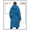 image:imageMadden Girl Womens Maxi Puffer Winter Coats  Long Quilted Jackets for Women Weather Resistant Puffer Parka Hooded Jacket  Weather Resistant Full Length Warmth Zipper and Button Closure Cozy Insulated Hood Zip Pockets Cold Weather ReadyPeacock