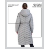 image:imageMadden Girl Womens Maxi Puffer Winter Coats  Long Quilted Jackets for Women Weather Resistant Puffer Parka Hooded Jacket  Weather Resistant Full Length Warmth Zipper and Button Closure Cozy Insulated Hood Zip Pockets Cold Weather ReadyTitanium