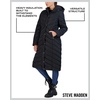 image:imageMadden Girl Womens Maxi Puffer Winter Coats  Long Quilted Jackets for Women Weather Resistant Puffer Parka Hooded Jacket  Weather Resistant Full Length Warmth Zipper and Button Closure Cozy Insulated Hood Zip Pockets Cold Weather ReadyBlack