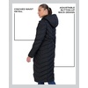 image:imageMadden Girl Womens Maxi Puffer Winter Coats  Long Quilted Jackets for Women Weather Resistant Puffer Parka Hooded Jacket  Weather Resistant Full Length Warmth Zipper and Button Closure Cozy Insulated Hood Zip Pockets Cold Weather ReadyBlack
