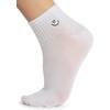 image:imageSTEVE MADDEN Womens 6Pk Smiley Emb Athletic Quarter White Black 911