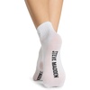 image:imageSTEVE MADDEN Womens 6Pk Smiley Emb Athletic Quarter White Black 911