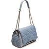 image:imageSteve Madden COLETTE Quilted Flap Shoulder BagDenim