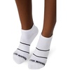 image:imageSteve Madden WOMENS 6PK SOLID MESH ARCH POP STRIPE LOW CUT HALF CUSHION WHITE VALUE PACK OF 6 SOCK SIZE 910 SHOE SIZE 510