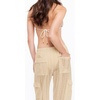 image:imageSteve Madden Womens Adjustable Crochet Cargo Pants with PocketsPearl Cozy Crochet