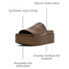 image:imageSteve Madden Womens Arwen Wedge SandalBrown Leather