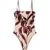 image:imageSteve Madden Womens Bandeau One Piece Swimsuit with Removable StrapsChloette Orchid