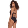 image:imageSteve Madden Womens Bandeau One Piece Swimsuit with Removable StrapsShine Bright Raven