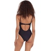image:imageSteve Madden Womens Bandeau One Piece Swimsuit with Removable StrapsShine Bright Raven