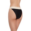 image:imageSteve Madden Womens Banded High Leg High Waist Bikini BottomBlack Ivory