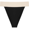 image:imageSteve Madden Womens Banded High Leg High Waist Bikini BottomBlack Ivory