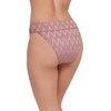 image:imageSteve Madden Womens Banded High Leg High Waist Bikini BottomChevron Shine Orchid