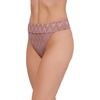 image:imageSteve Madden Womens Banded High Leg High Waist Bikini BottomChevron Shine Orchid