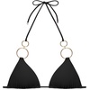 image:imageSteve Madden Womens Basic Tie Halter Triangle Bikini TopRaven