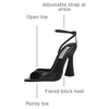 image:imageSteve Madden Womens Beki Heeled SandalBlack Leather