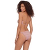 image:imageSteve Madden Womens Cutout Bandeau Bikini Top with Gold BeadsChevron Shine Orchid