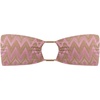 image:imageSteve Madden Womens Cutout Bandeau Bikini Top with Gold BeadsChevron Shine Orchid