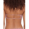 image:imageSteve Madden Womens Cutout Bandeau Bikini Top with Gold BeadsChevron Shine Orchid