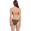 image:imageSteve Madden Womens Cutout Bandeau Bikini Top with Gold BeadsChevron Shine Raven