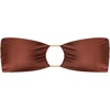 image:imageSteve Madden Womens Cutout Bandeau Bikini Top with Gold BeadsShine Bright Oak Brown