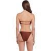 image:imageSteve Madden Womens Cutout Bandeau Bikini Top with Gold BeadsShine Bright Oak Brown