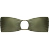 image:imageSteve Madden Womens Cutout Bandeau Bikini Top with Gold BeadsShine Bright Olive