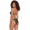 image:imageSteve Madden Womens Cutout Bandeau Bikini Top with Gold BeadsShine Bright Olive