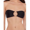 image:imageSteve Madden Womens Cutout Bandeau Bikini Top with Gold BeadsShine Bright Raven