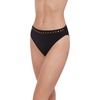 image:imageSteve Madden Womens High Leg High Waist Bikini Bottom with StudsBlack