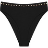 image:imageSteve Madden Womens High Leg High Waist Bikini Bottom with StudsBlack