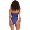 image:imageSteve Madden Womens Keyhole Strapless Swim Tube Top with Pearl TrimMidnight