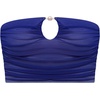 image:imageSteve Madden Womens Keyhole Strapless Swim Tube Top with Pearl TrimMidnight