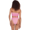 image:imageSteve Madden Womens Keyhole Strapless Swim Tube Top with Pearl TrimOrchid