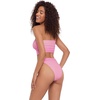 image:imageSteve Madden Womens Keyhole Strapless Swim Tube Top with Pearl TrimOrchid