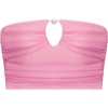 image:imageSteve Madden Womens Keyhole Strapless Swim Tube Top with Pearl TrimOrchid