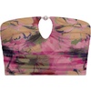 image:imageSteve Madden Womens Keyhole Strapless Swim Tube Top with Pearl TrimSuper Bloom