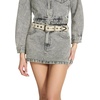 image:imageSteve Madden Womens Kingston Studded Pant BeltIvory