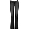 image:imageSteve Madden Womens Mesh Adjustable Tie Front Flare PantBlack