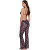 image:imageSteve Madden Womens Mesh Adjustable Tie Front Flare PantStatic Leopard