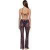 image:imageSteve Madden Womens Mesh Adjustable Tie Front Flare PantStatic Leopard