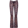 image:imageSteve Madden Womens Mesh Adjustable Tie Front Flare PantStatic Leopard