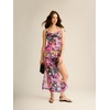 image:imageSteve Madden Womens Mesh Cowl Neck Coverup Maxi Dress with High SlitsDazy Fields