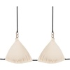 image:imageSteve Madden Womens Over The Shoulder Basic Triangle Bikini TopBlack Ivory