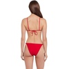 image:imageSteve Madden Womens Over The Shoulder Basic Triangle Bikini TopCherry